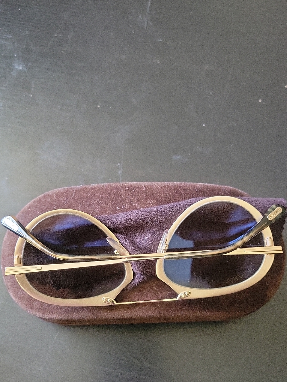 Tom Ford Dashel 508 Gold Aviator Sunglasses with Brown Gradient Lenses - Picture 5 of 12